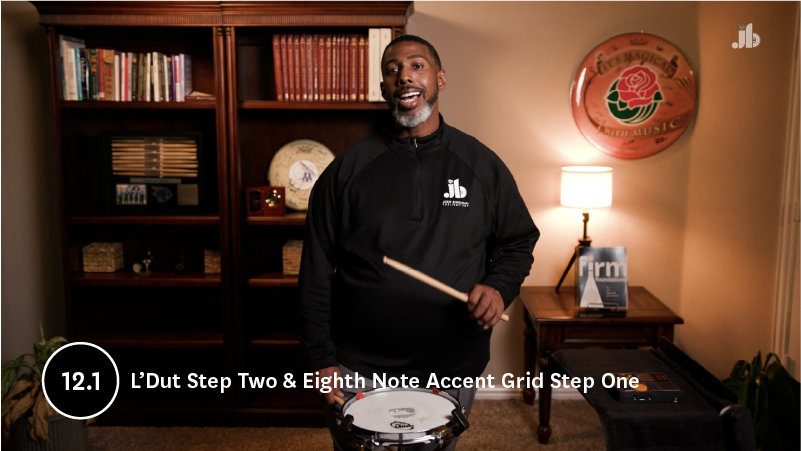 (Ch. 12.1)-L'Dut Step Two & Eighth Note Accent Grid